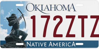 OK license plate 172ZTZ