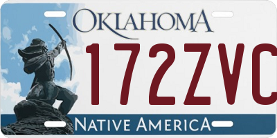 OK license plate 172ZVC