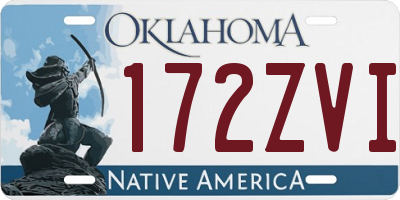 OK license plate 172ZVI