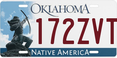 OK license plate 172ZVT