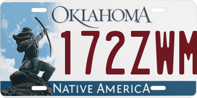 OK license plate 172ZWM