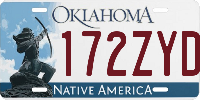 OK license plate 172ZYD