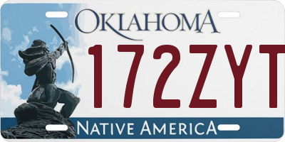 OK license plate 172ZYT