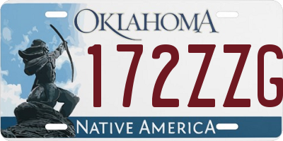 OK license plate 172ZZG