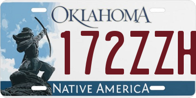 OK license plate 172ZZH