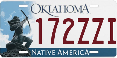 OK license plate 172ZZI
