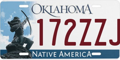 OK license plate 172ZZJ