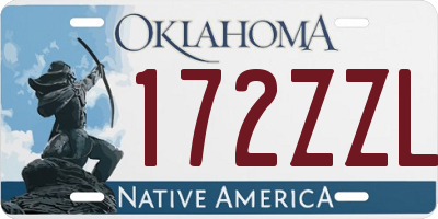 OK license plate 172ZZL