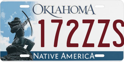 OK license plate 172ZZS