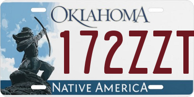 OK license plate 172ZZT