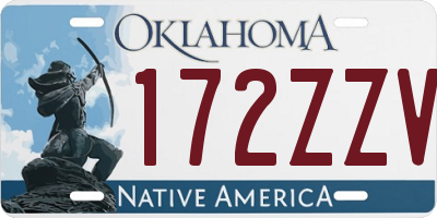 OK license plate 172ZZV