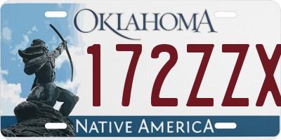 OK license plate 172ZZX