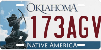 OK license plate 173AGV