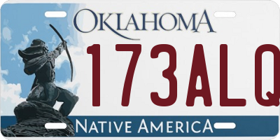 OK license plate 173ALQ