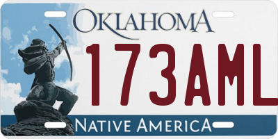 OK license plate 173AML