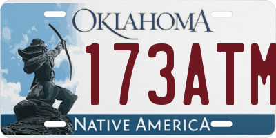 OK license plate 173ATM