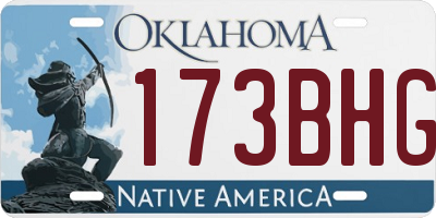 OK license plate 173BHG