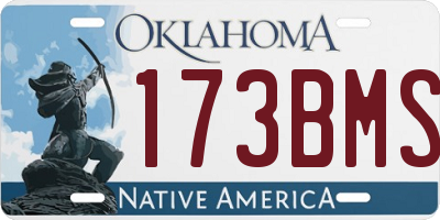 OK license plate 173BMS