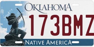 OK license plate 173BMZ