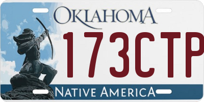 OK license plate 173CTP
