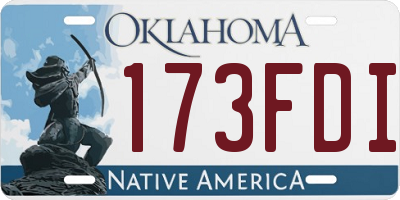 OK license plate 173FDI