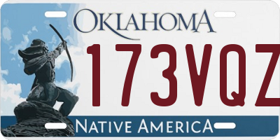 OK license plate 173VQZ