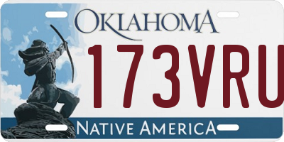 OK license plate 173VRU