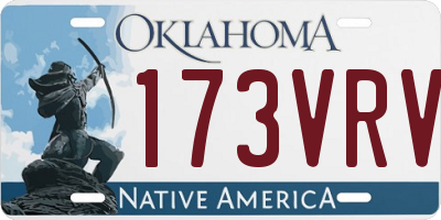 OK license plate 173VRV
