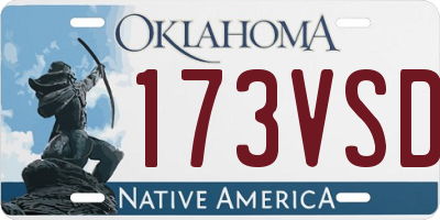 OK license plate 173VSD