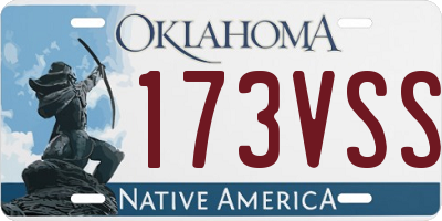 OK license plate 173VSS