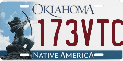 OK license plate 173VTC