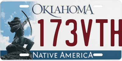 OK license plate 173VTH