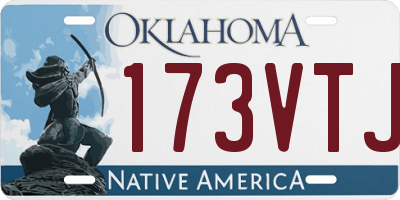 OK license plate 173VTJ