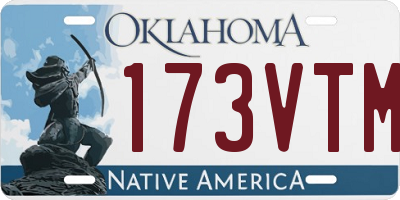 OK license plate 173VTM