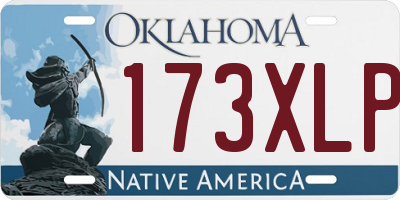 OK license plate 173XLP