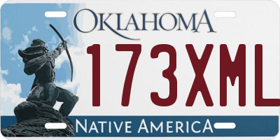 OK license plate 173XML