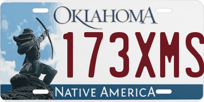 OK license plate 173XMS