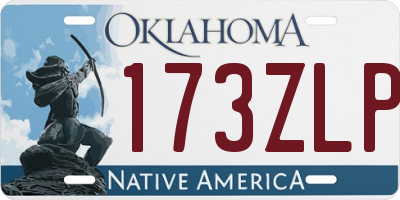 OK license plate 173ZLP
