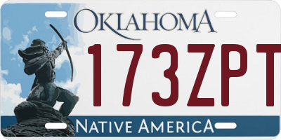 OK license plate 173ZPT