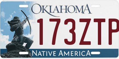 OK license plate 173ZTP