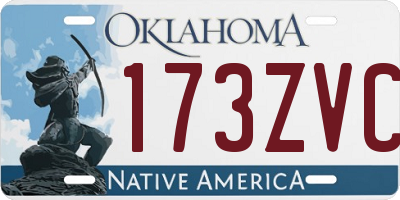 OK license plate 173ZVC