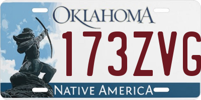 OK license plate 173ZVG