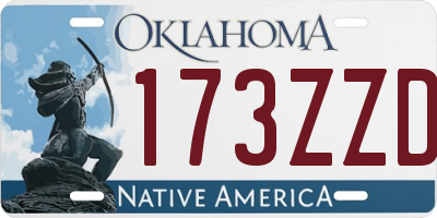 OK license plate 173ZZD