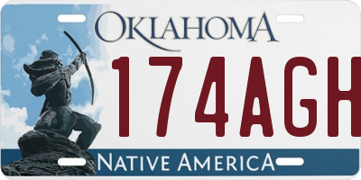 OK license plate 174AGH