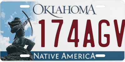OK license plate 174AGV