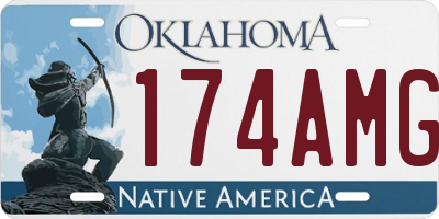 OK license plate 174AMG