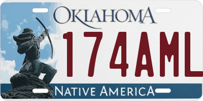 OK license plate 174AML