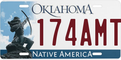 OK license plate 174AMT