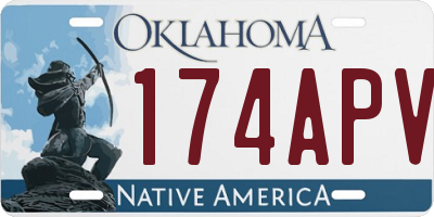 OK license plate 174APV