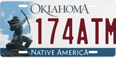 OK license plate 174ATM